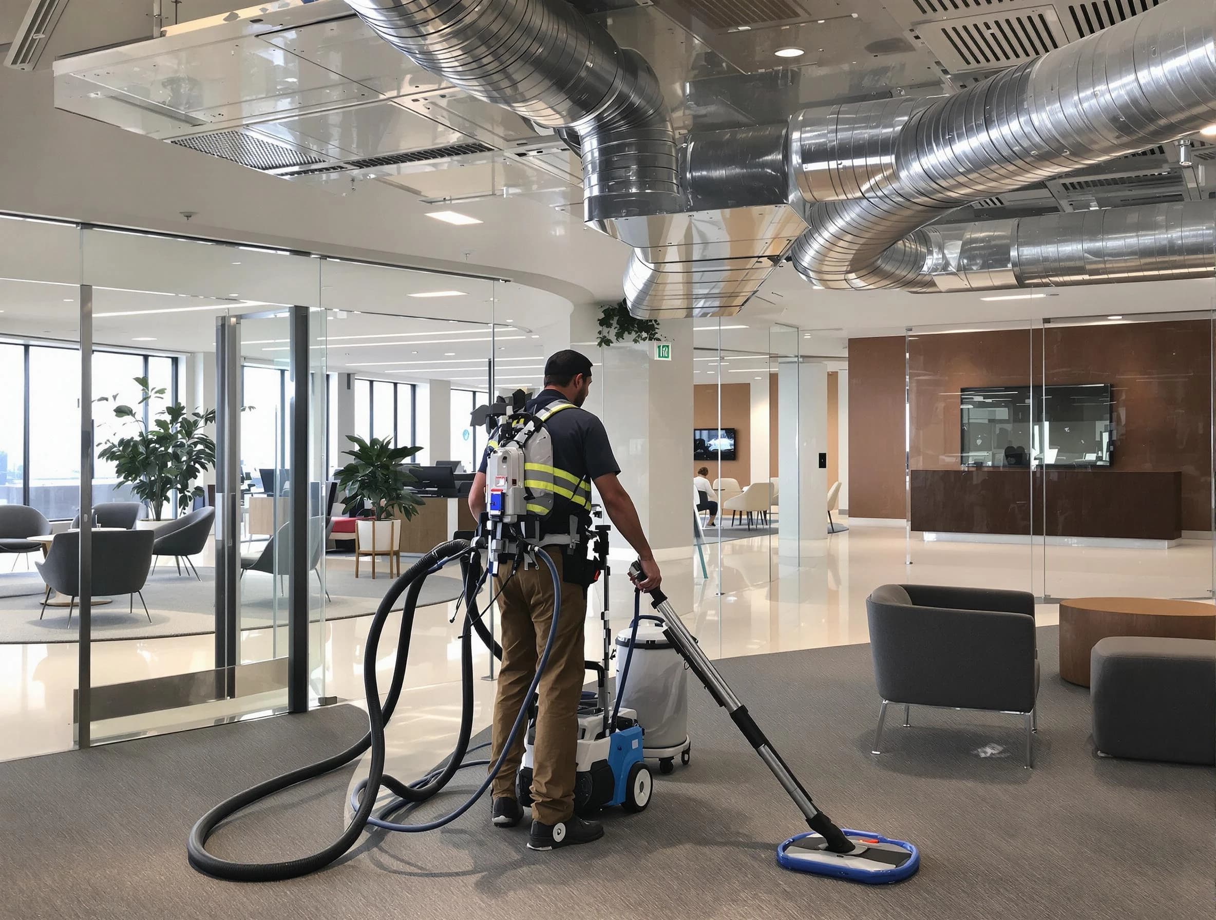 Commercial duct cleaning service by West View Air Duct Cleaning in West View