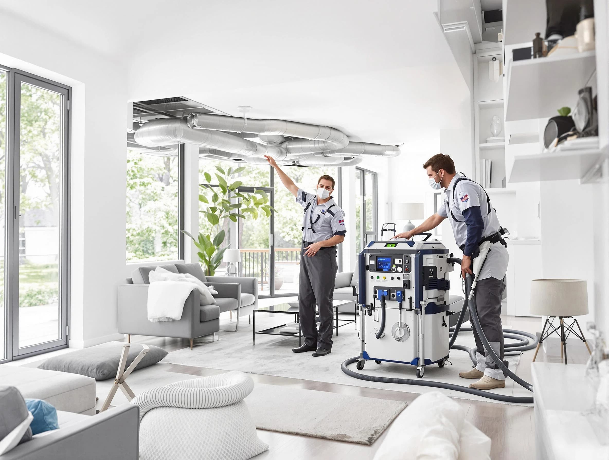 West View Air Duct Cleaning professional conducting pure air duct cleaning with state-of-the-art equipment in West View