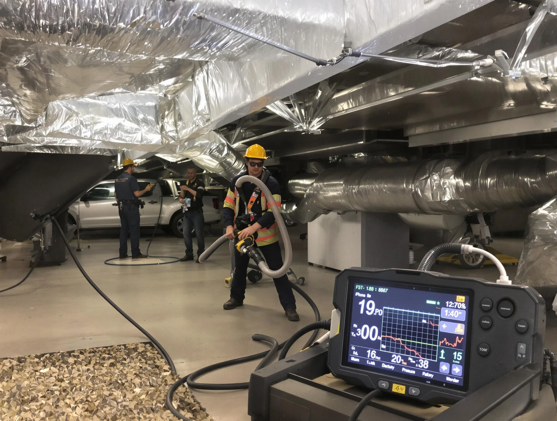 Professional negative pressure duct cleaning by West View Air Duct Cleaning in West View